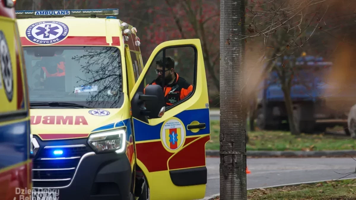 Wypadek pod Piotrkowem. 58-letni motocyklista trafił do szpitala